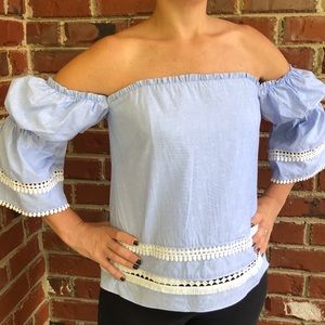 White House off the shoulder top